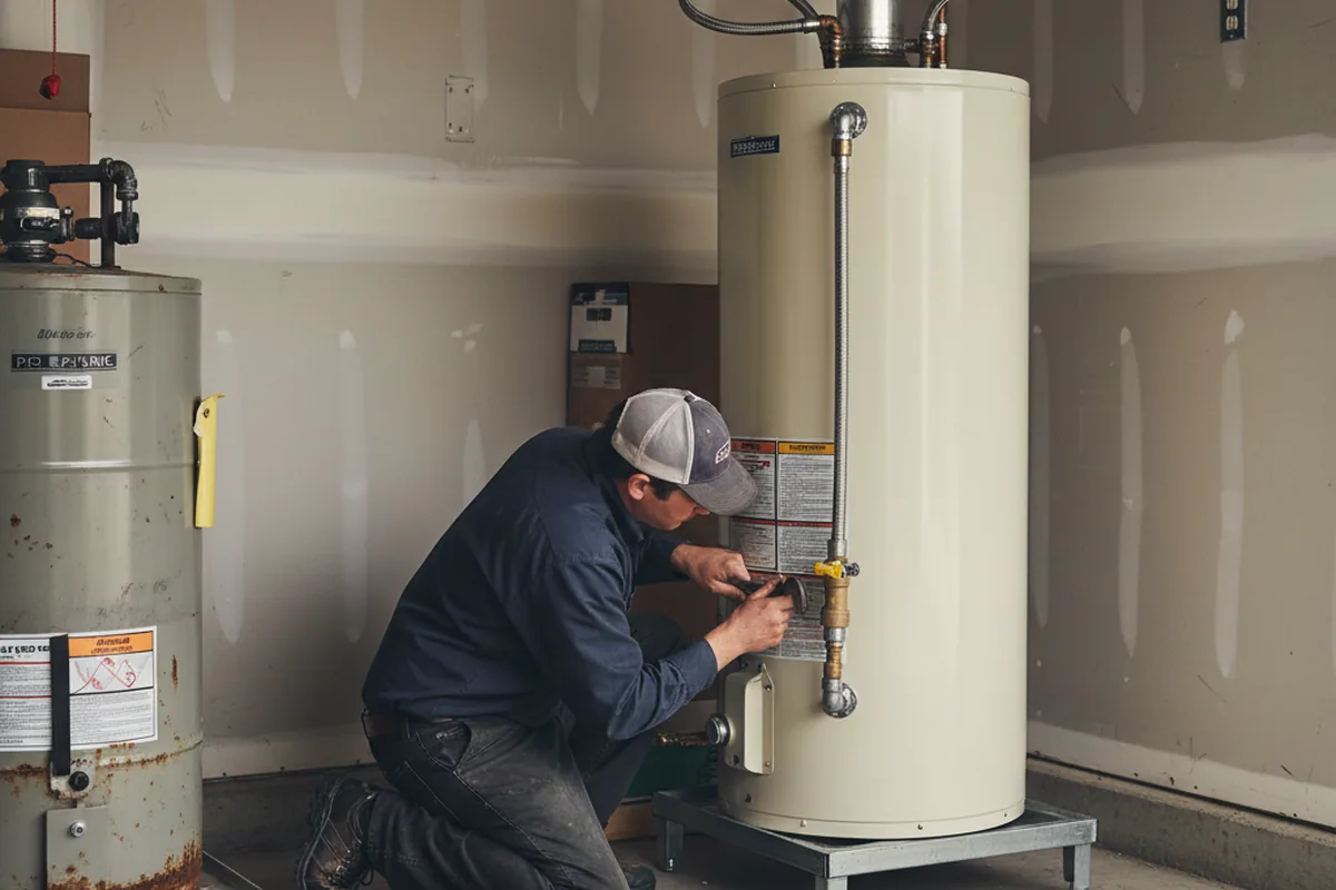 Water heater and shutoff valve replacement in Canoga Park